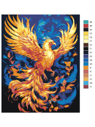 Raqamlar bo&#039;yicha rasm &quot;Feniks&quot;