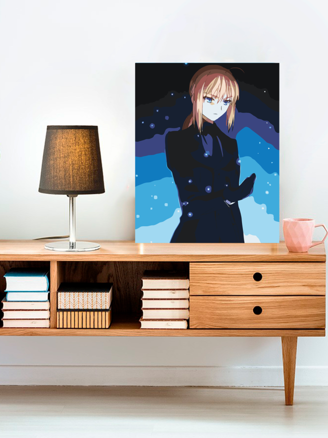 Картина по номерам &amp;quot;Судьба / Начало - Сэйбер&amp;quot;