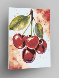Картина по номерам &amp;quot;Черешня на ветке&amp;quot;