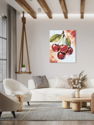 Картина по номерам &amp;quot;Черешня на ветке&amp;quot;