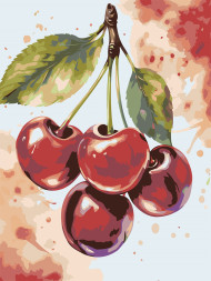 Картина по номерам &amp;quot;Черешня на ветке&amp;quot;