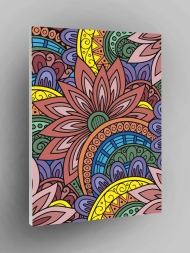 Raqamlar bo‘yicha rasm &quot;Gulli girdob&quot;