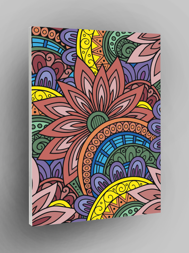 Raqamlar bo‘yicha rasm &amp;quot;Gulli girdob&amp;quot;