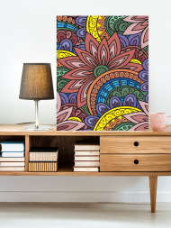 Raqamlar bo‘yicha rasm &quot;Gulli girdob&quot;