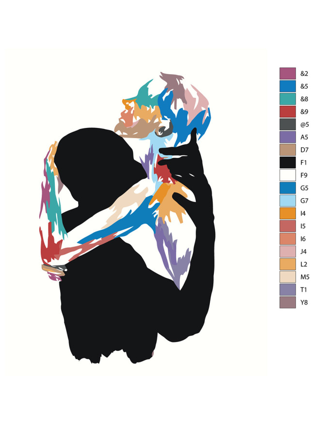 Raqamlar bo&amp;#039;yicha rasm &amp;quot;Ehtirosning abstraktsiyasi&amp;quot;