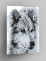 Raqamlar bo'yicha rasm "Yakka bo'ri"