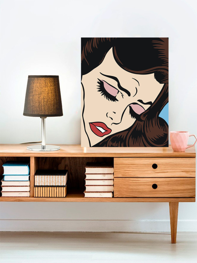 Картина по номерам &amp;quot;Красивая девушка&amp;quot;