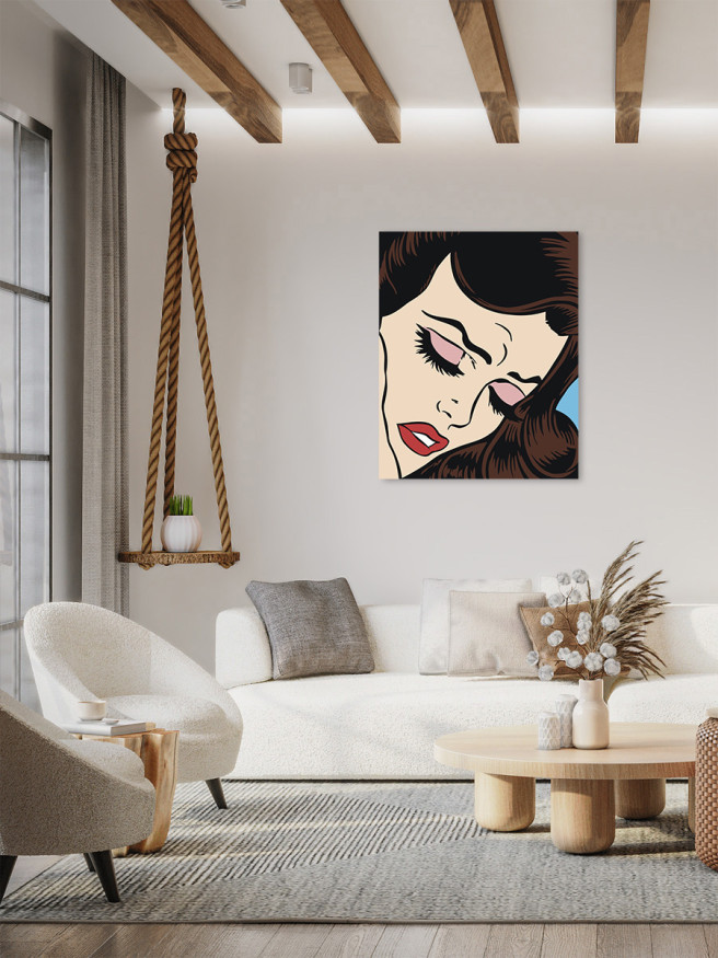 Картина по номерам &amp;quot;Красивая девушка&amp;quot;