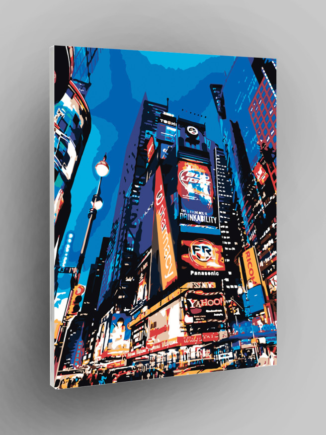 Картина по номерам &amp;quot;Ночной Тайм Сквер&amp;quot;