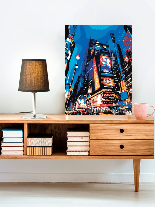Картина по номерам &amp;quot;Ночной Тайм Сквер&amp;quot;