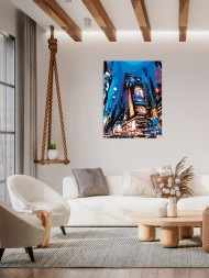 Картина по номерам &amp;quot;Ночной Тайм Сквер&amp;quot;