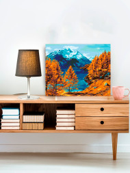 Raqamlar bo&#039;yicha rasm &quot;Tog&#039; landshafti&quot;