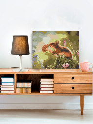 Raqamlar bo&#039;yicha rasm &quot;Qo&#039;ziqorinli sichqoncha&quot;