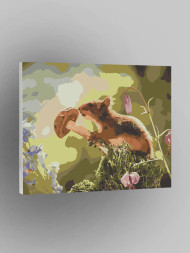 Raqamlar bo&#039;yicha rasm &quot;Qo&#039;ziqorinli sichqoncha&quot;