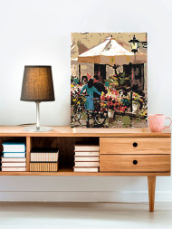 Картина по номерам &amp;quot;Девушка с велосипедом&amp;quot;