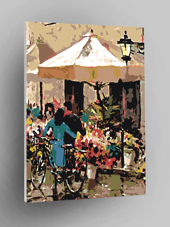 Raqamlar bo&amp;#039;yicha rasm &amp;quot;Velosipedli qiz&amp;quot;