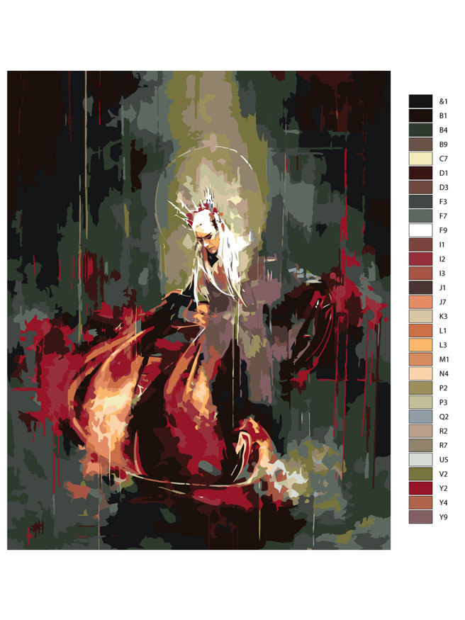 Raqamlar bo&amp;#039;yicha rasm &amp;quot;Elf qiroli&amp;quot;