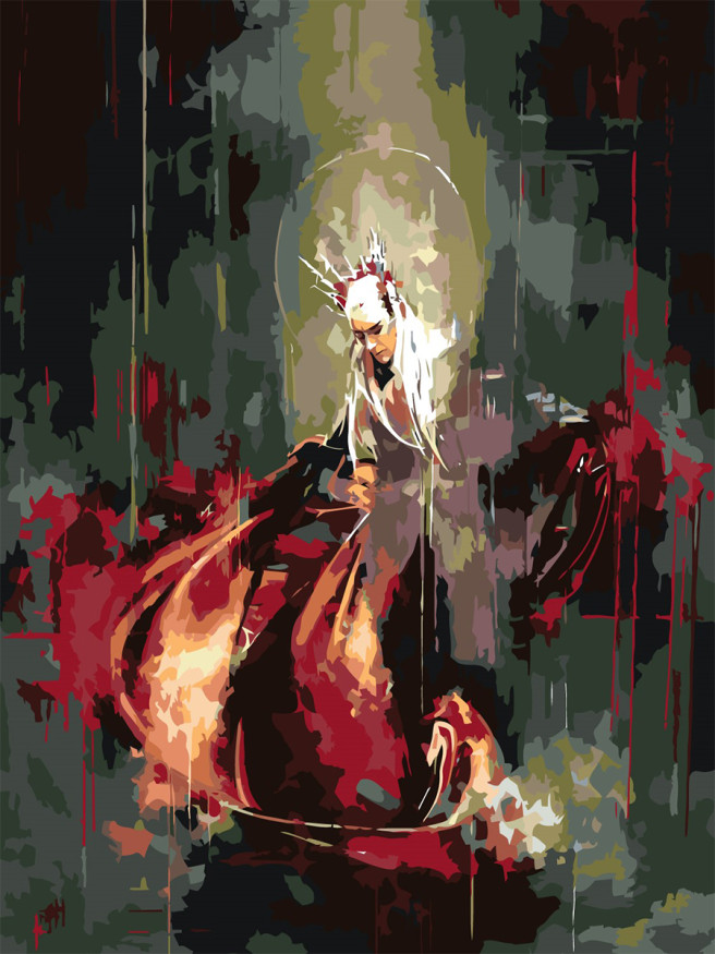 Raqamlar bo&amp;#039;yicha rasm &amp;quot;Elf qiroli&amp;quot;