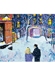 Raqamlar bo&#039;yicha rasm &quot;Qor yog&#039;ishi&quot;