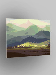 Raqamlar bo&#039;yicha rasm &quot;Tog&#039; oldida&quot;