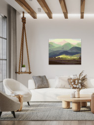 Raqamlar bo&#039;yicha rasm &quot;Tog&#039; oldida&quot;