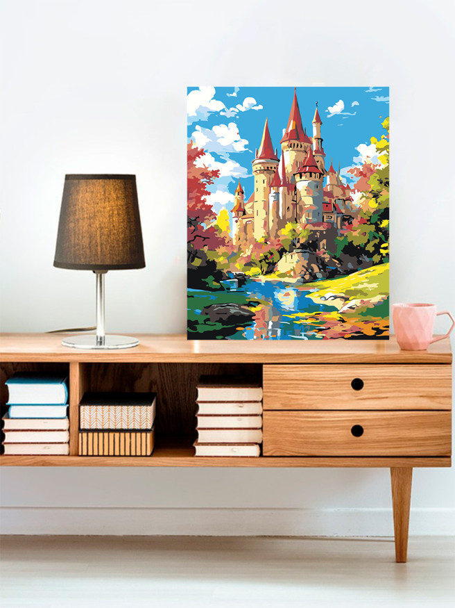 Raqamlar bo&amp;#039;yicha rasm &amp;quot;Qal&amp;#039;a yaqinidagi tabiat&amp;quot;