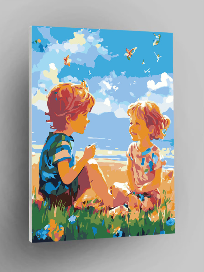 Картина по номерам &amp;quot;Дети в поле&amp;quot;