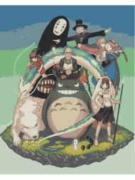Raqamlar bo'yicha rasm "Hayao Miyazaki anime"