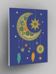 Raqamlar bo‘yicha rasm &quot;Oyli tushlar tutqichi&quot;