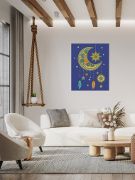 Raqamlar bo‘yicha rasm &quot;Oyli tushlar tutqichi&quot;