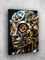 Постер на холсте &amp;quot;Роботизированная голова с шестернями&amp;quot; 