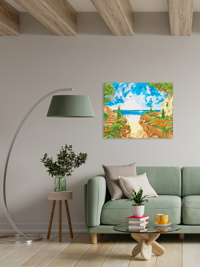 Raqamlar bo&amp;#039;yicha rasm &amp;quot;Dengiz manzarasi&amp;quot;