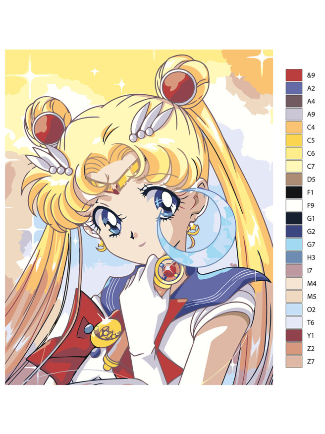 Картина по номерам &amp;quot;Сейлор Мун&amp;quot;