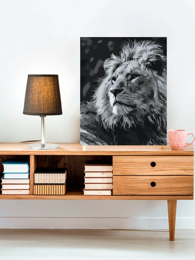 Raqamlar bo&amp;#039;yicha rasm &amp;quot;Qirol sher&amp;quot;