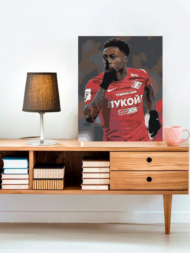 Raqamlar bo&amp;#039;yicha rasm &amp;quot;Futbolchi Kvinsi Promes&amp;quot;