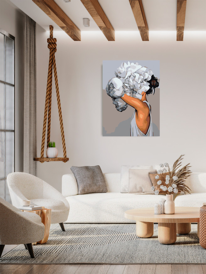 Raqamlar bo&amp;#039;yicha rasm &amp;quot;Boshdagi gul&amp;quot;