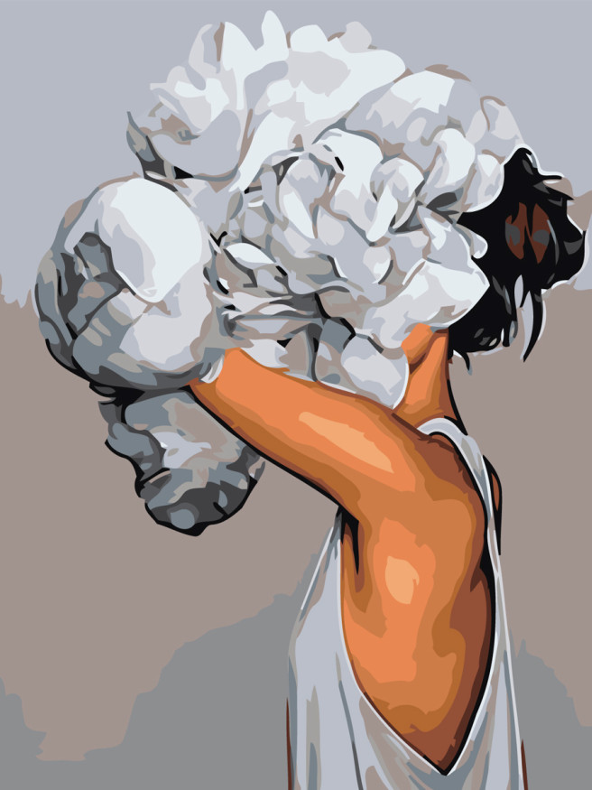 Raqamlar bo&amp;#039;yicha rasm &amp;quot;Boshdagi gul&amp;quot;