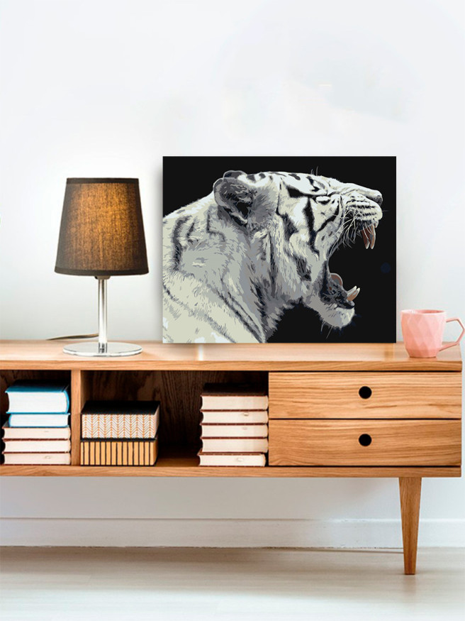 Raqamlar bo&amp;#039;yicha rasm &amp;quot;Oq yo&amp;#039;lbars&amp;quot;