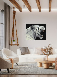 Raqamlar bo'yicha rasm "Oq yo'lbars"