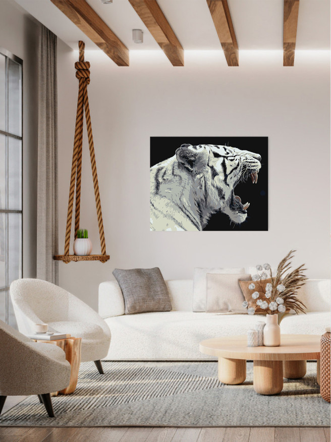 Raqamlar bo&amp;#039;yicha rasm &amp;quot;Oq yo&amp;#039;lbars&amp;quot;