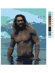 Raqamlar bo&#039;yicha rasm &quot;Aquaman&quot;
