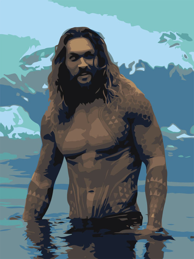 Raqamlar bo&amp;#039;yicha rasm &amp;quot;Aquaman&amp;quot;