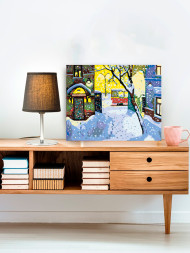 Картина по номерам &amp;quot;Снегопад в городе&amp;quot;