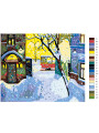 Картина по номерам &amp;quot;Снегопад в городе&amp;quot;