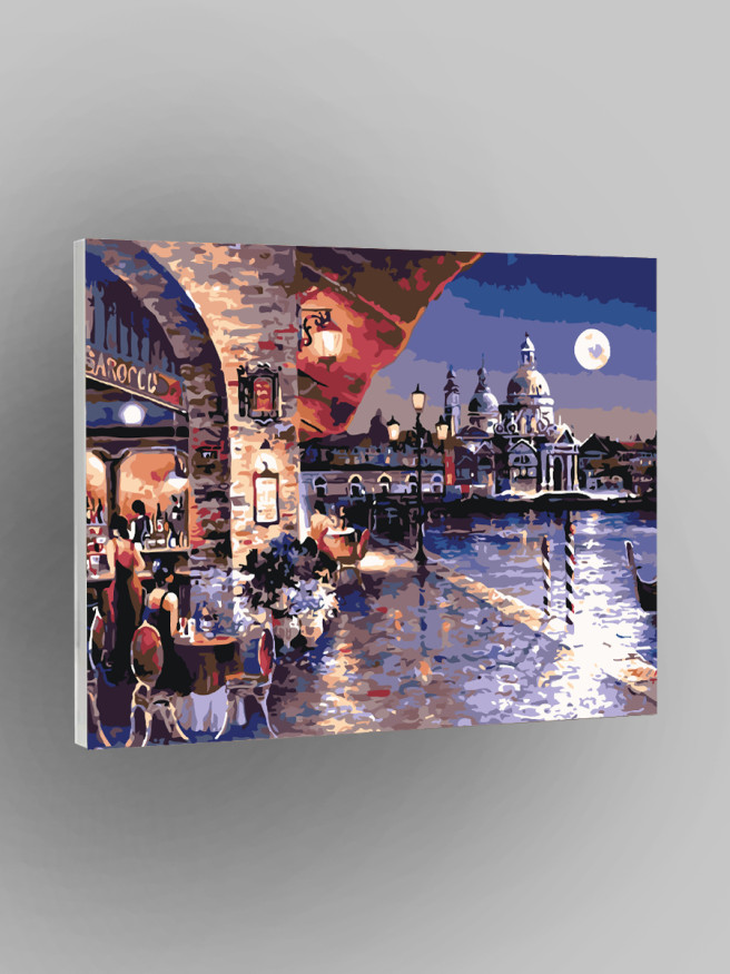 Картина по номерам &amp;quot;Кафе у берега&amp;quot;