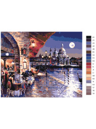 Картина по номерам &amp;quot;Кафе у берега&amp;quot;