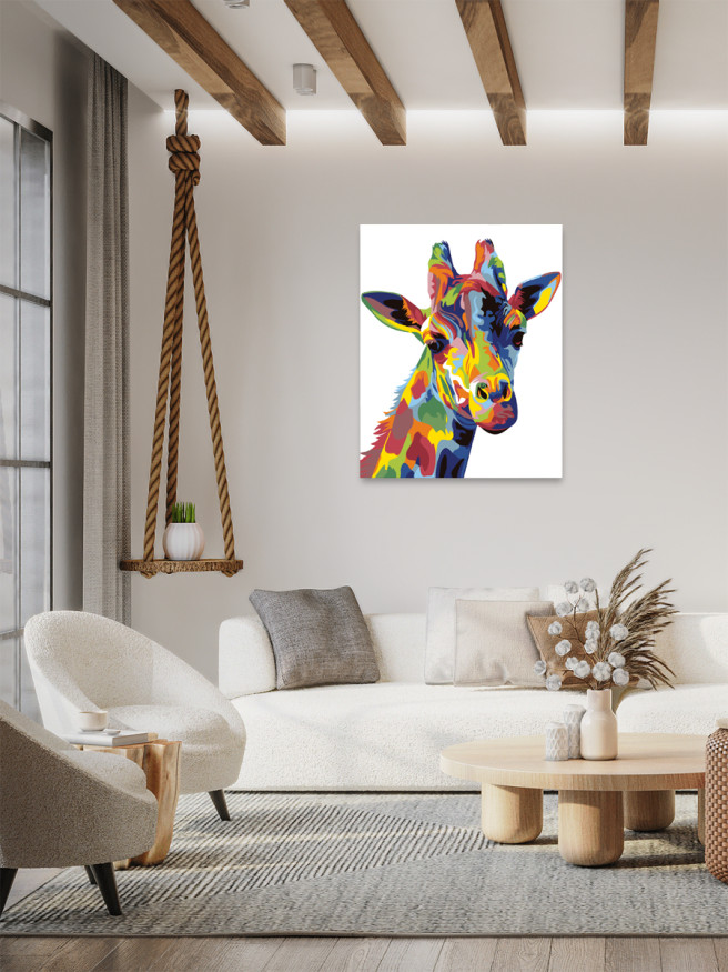 Raqamlar bo&amp;#039;yicha rasm &amp;quot;Rangli jirafa&amp;quot;