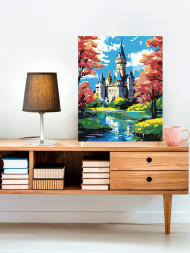 Raqamlar bo&#039;yicha rasm &quot;Qal&#039;aning go&#039;zal ko&#039;rinishi&quot;