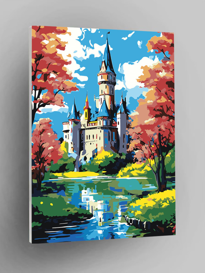 Картина по номерам &amp;quot;Красивый вид на замок&amp;quot;