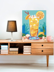 Raqamlar bo&#039;yicha rasm &quot;Apelsin bilan kokteyl&quot;